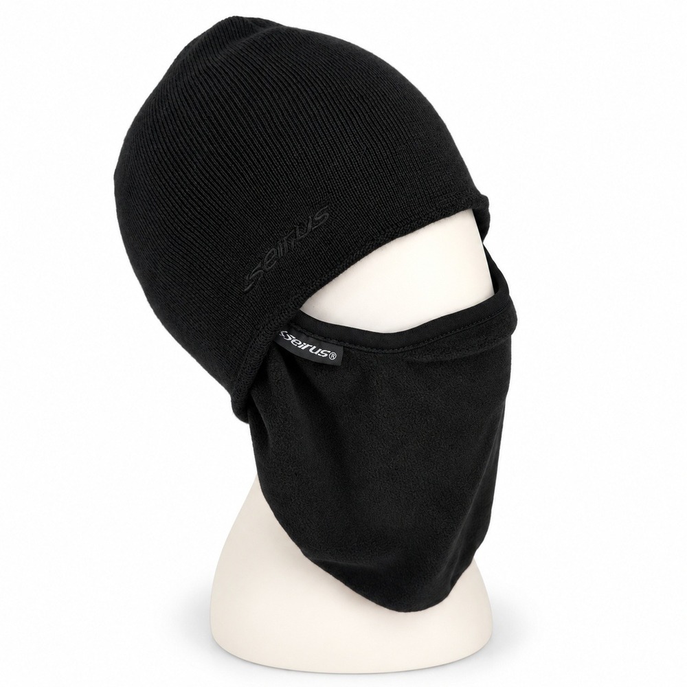 Seirus One Size Balaclava Quick Draw Fine Black Beanie Fleece Mask 2807 Outdoor